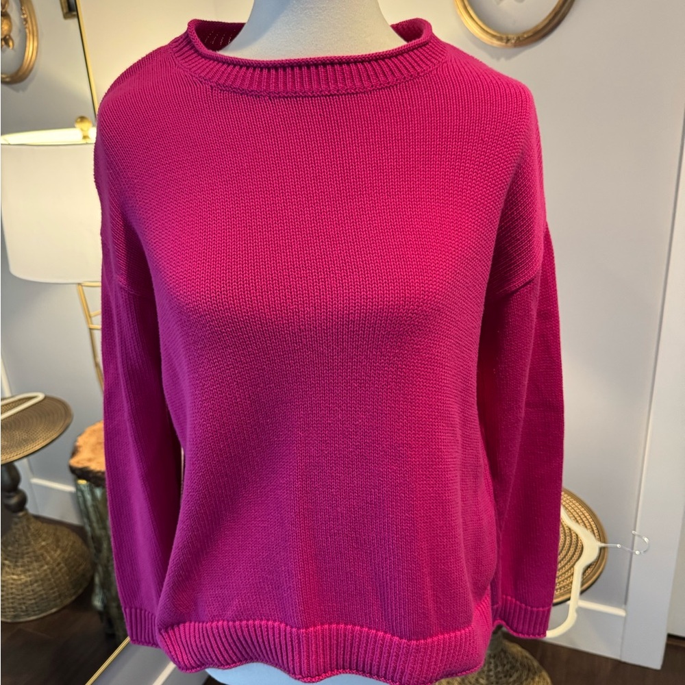 Lilly Pulitzer Fuchsia Crew Neck Sweater